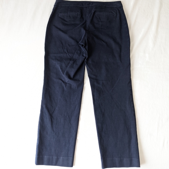 Talbots Navy Blue Crop Pants Women's size 8P - Picture 7 of 9